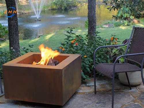옥외 물 그릇 Corten 강철 화덕/화로