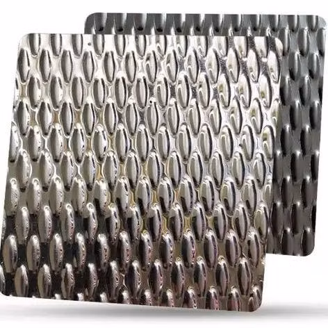 장식적인 모래 돌풍에 의하여 돋을새김되는 박판으로 만들어진 PVD 색깔 입히는 스테인리스